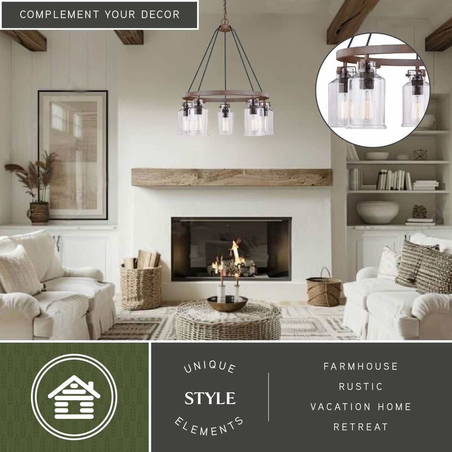 Milone 5L Chandelier