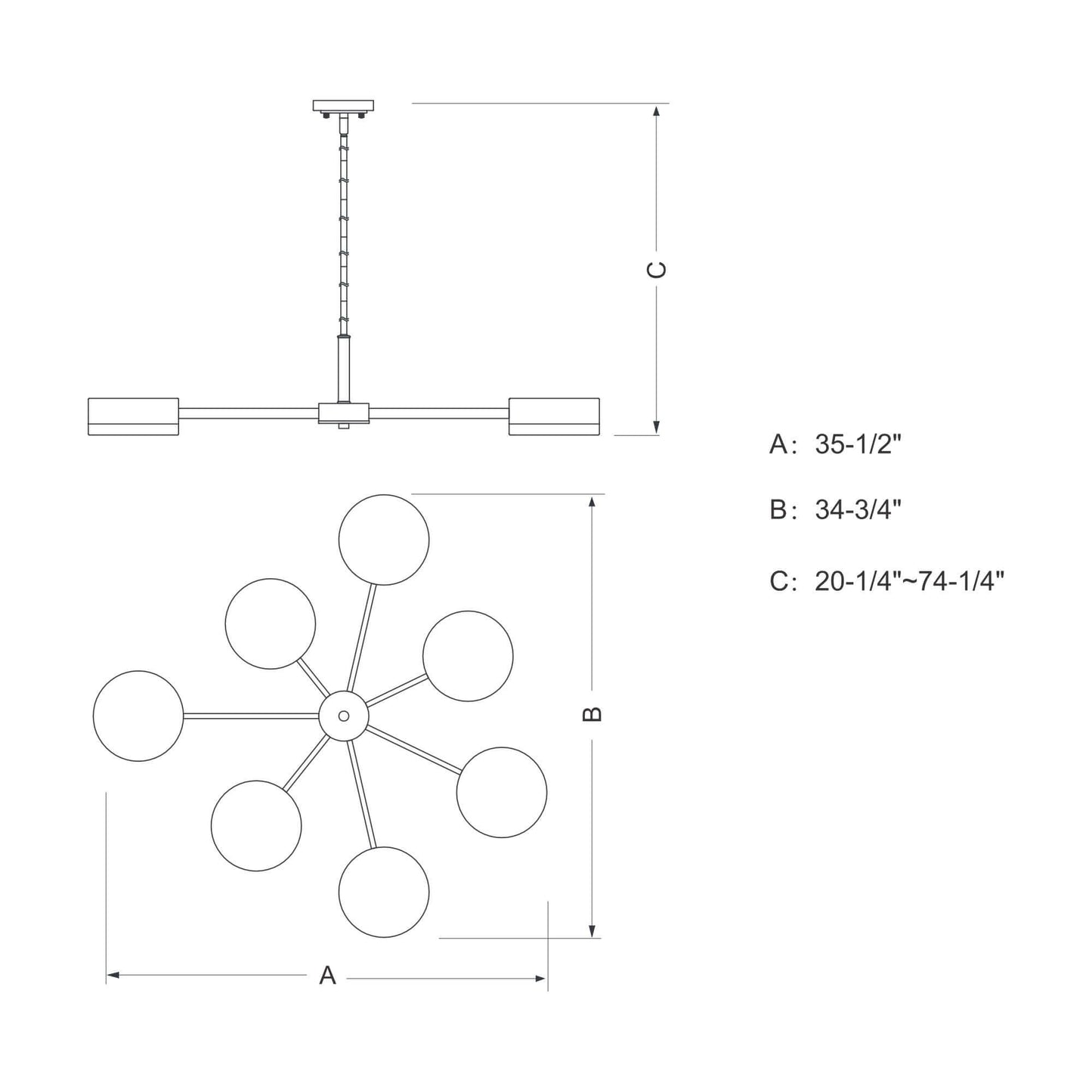 Madison 7L Chandelier