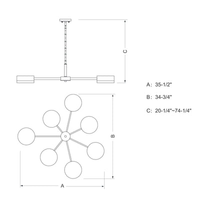 Madison 7L Chandelier