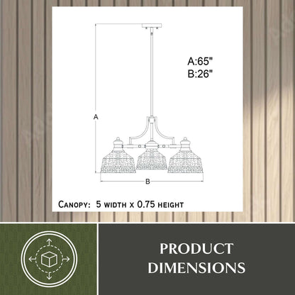Beloit 3L Chandelier