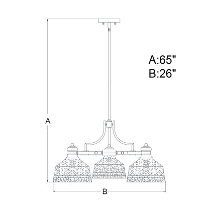 Beloit 3L Chandelier