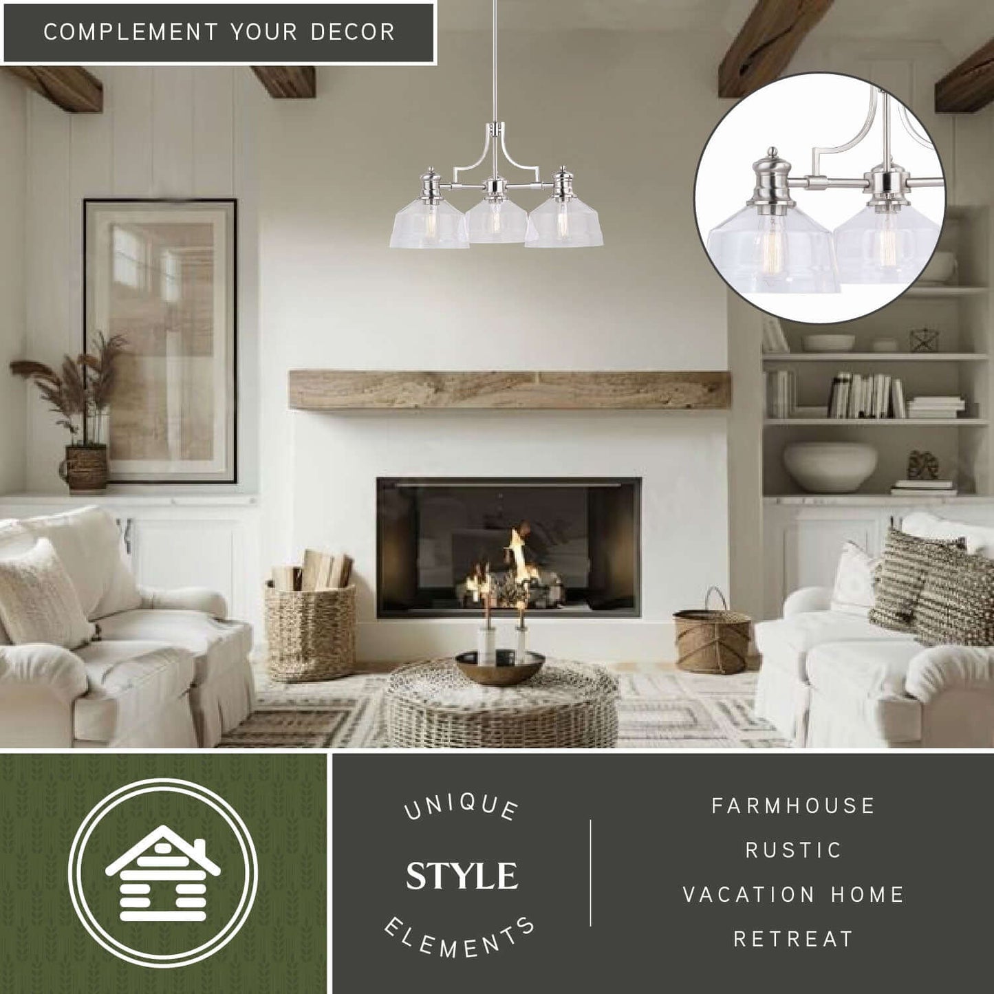 Beloit 3L Chandelier