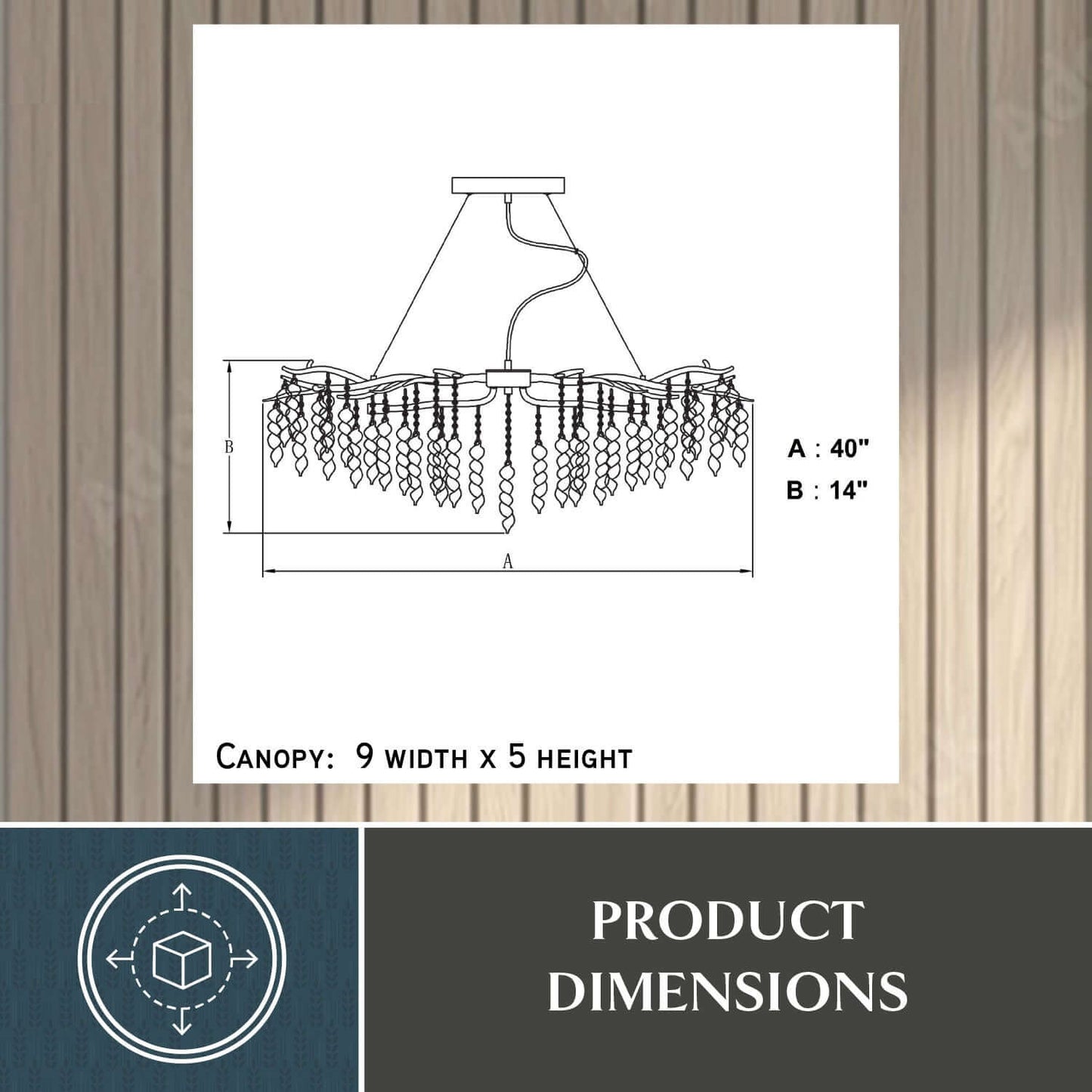 Rainier 6L Linear Chandelier