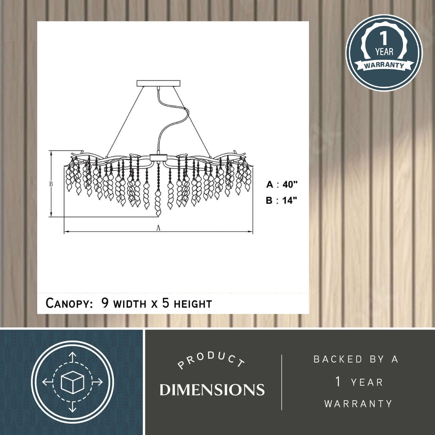 Rainier 6L Linear Chandelier