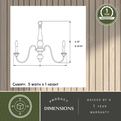 Georgetown 6L Chandelier