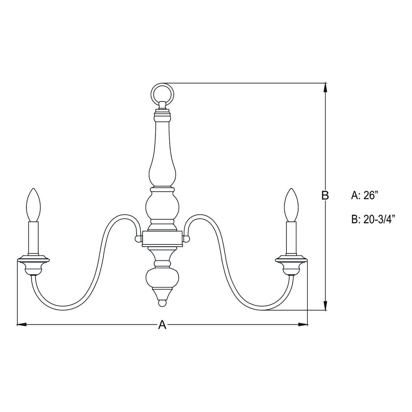 Georgetown 6L Chandelier