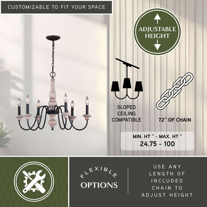 Georgetown 6L Chandelier