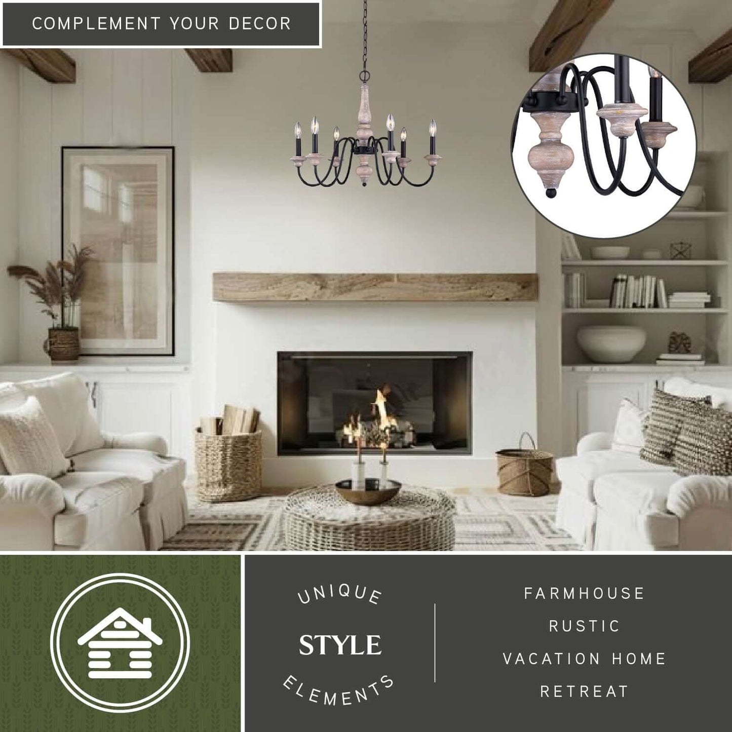 Georgetown 6L Chandelier