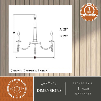 Hoyne 5 Light Chandelier