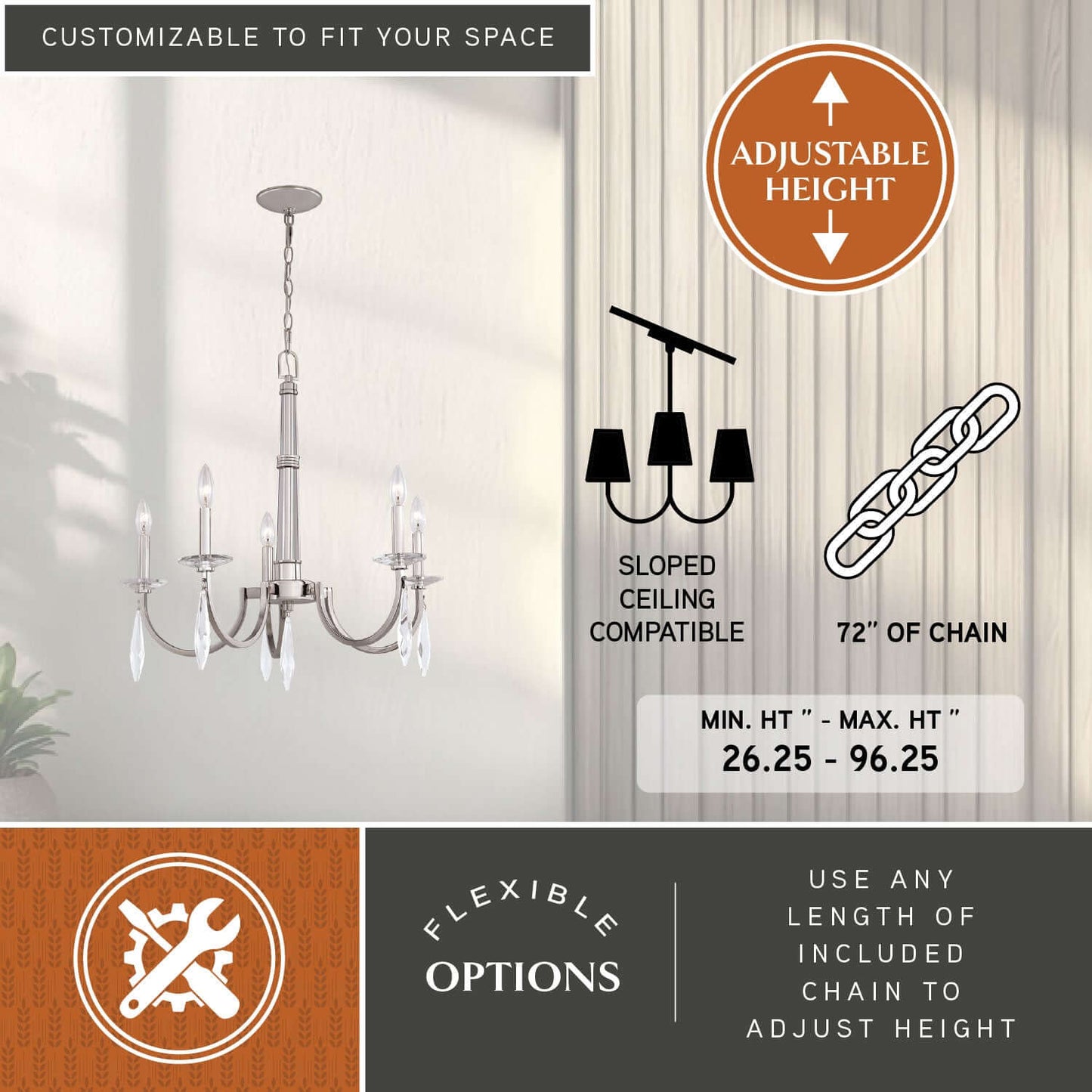Hoyne 5 Light Chandelier