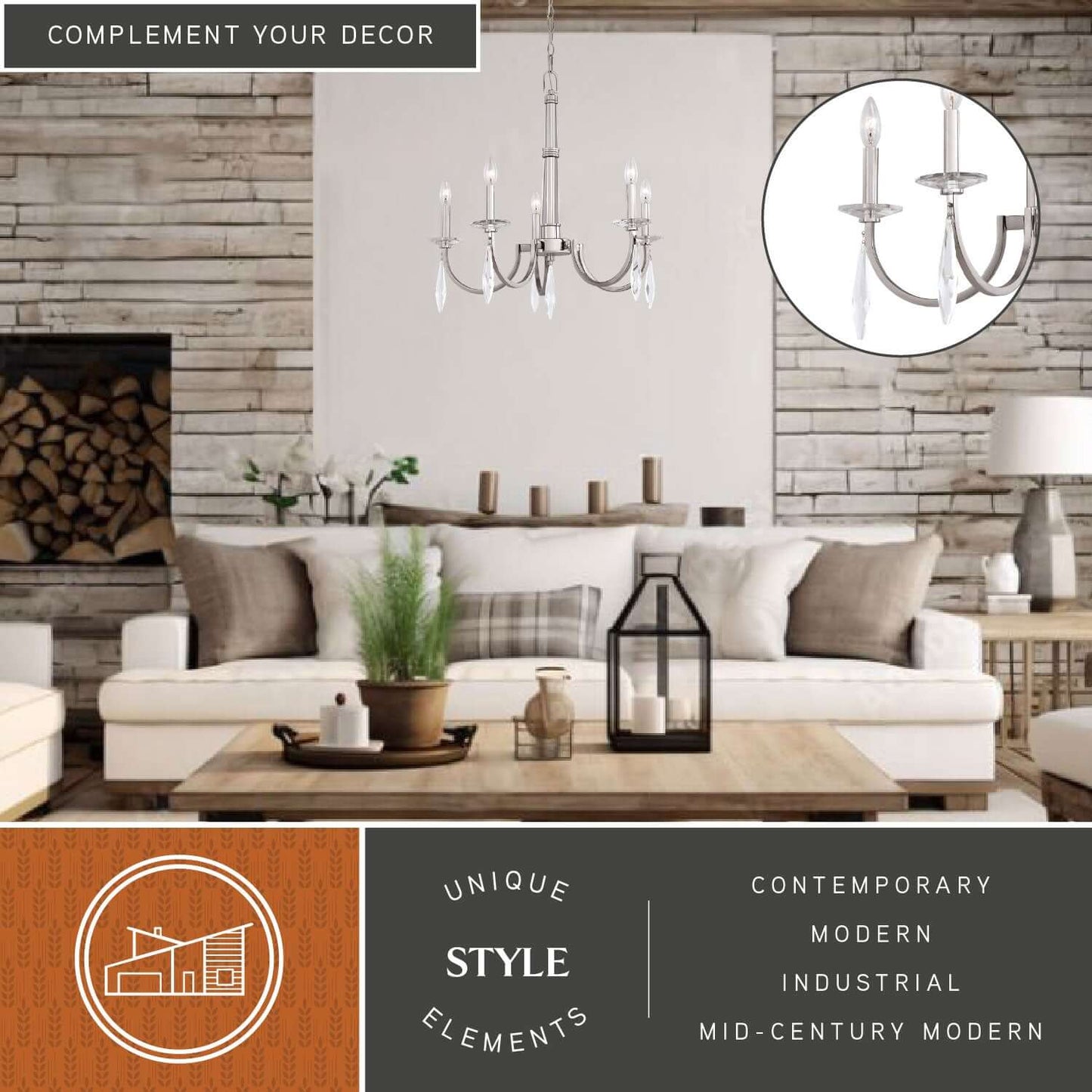 Hoyne 5 Light Chandelier