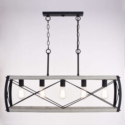 Montclare 35” 5 Light Linear Chandelier