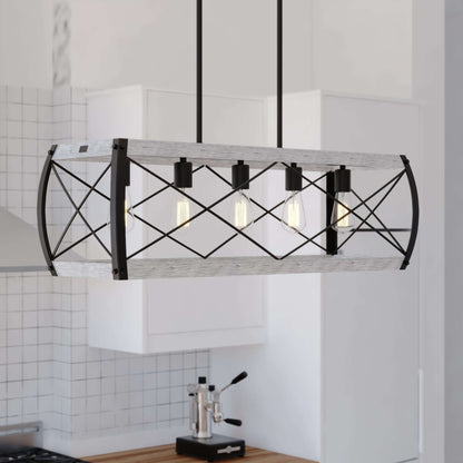 Montclare 35” 5 Light Linear Chandelier
