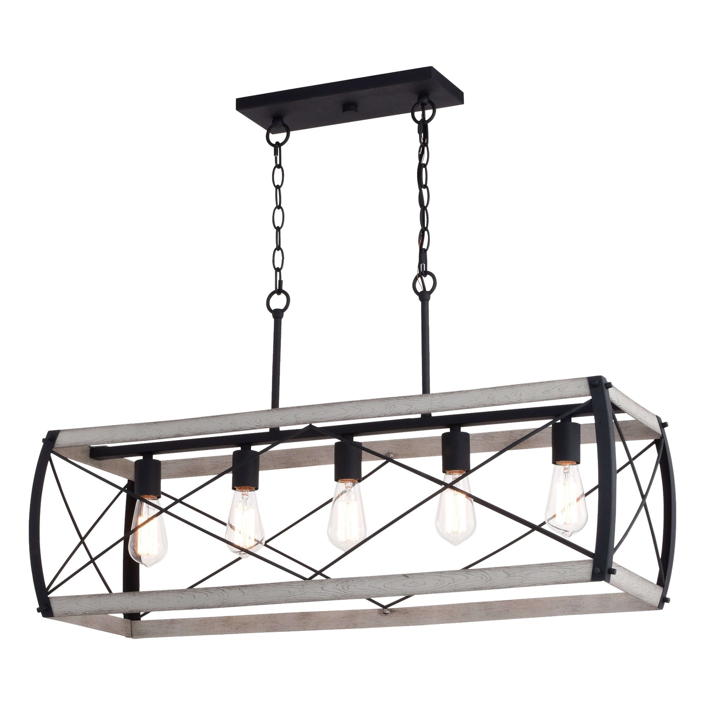 Montclare 35” 5 Light Linear Chandelier