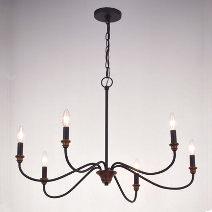 Annabelle 30” 6 Light Chandelier