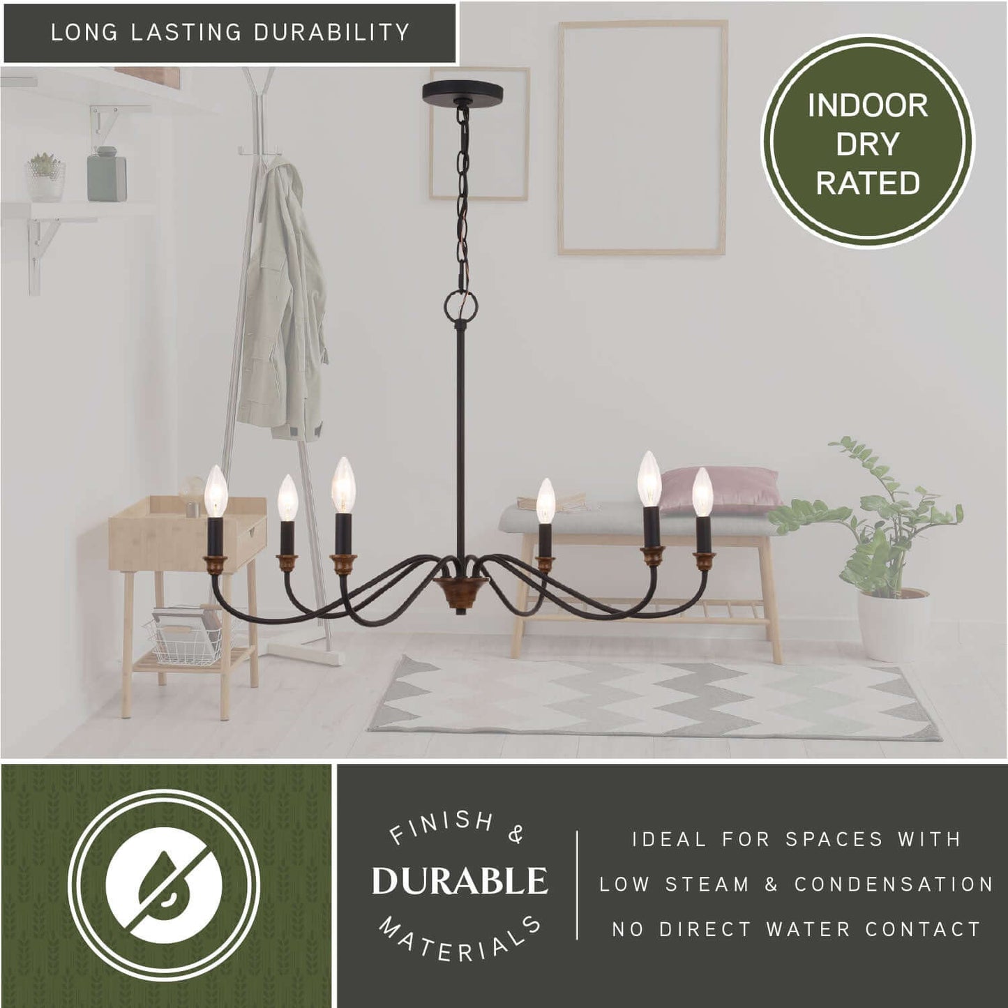 Annabelle 30” 6 Light Chandelier