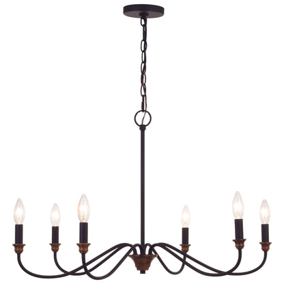 Annabelle 30” 6 Light Chandelier