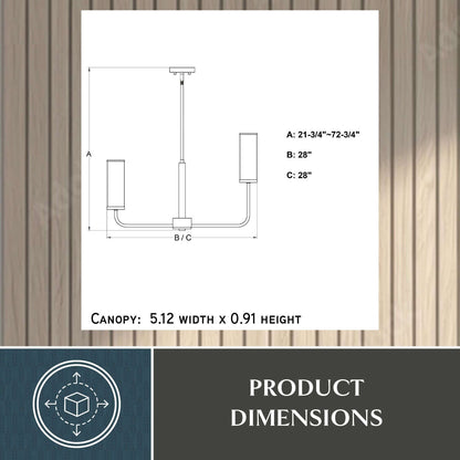 Glencoe 28” 6 Light Chandelier