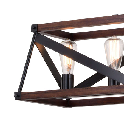 Wade 36” 5 Light Linear Chandelier