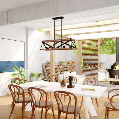 Wade 36” 5 Light Linear Chandelier