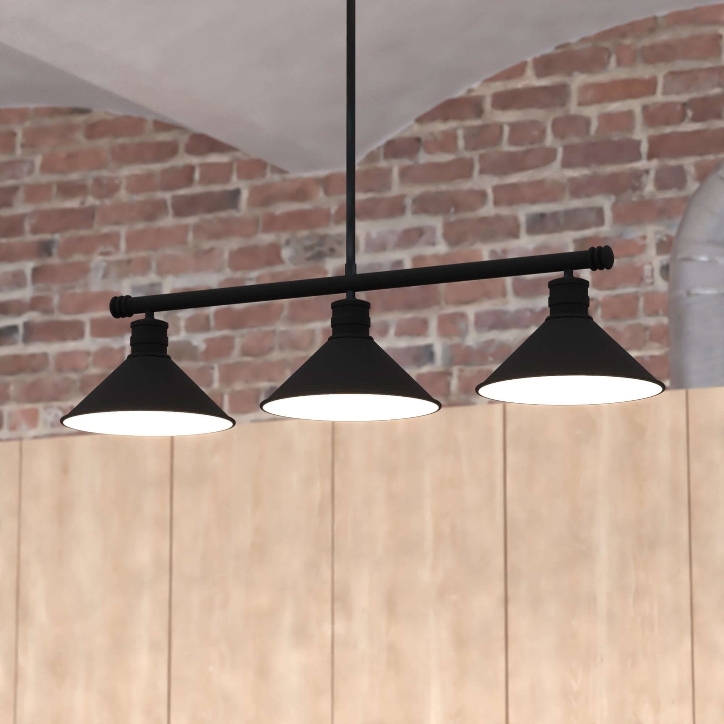 Akron 35.75” 3 Light Linear Chandelier