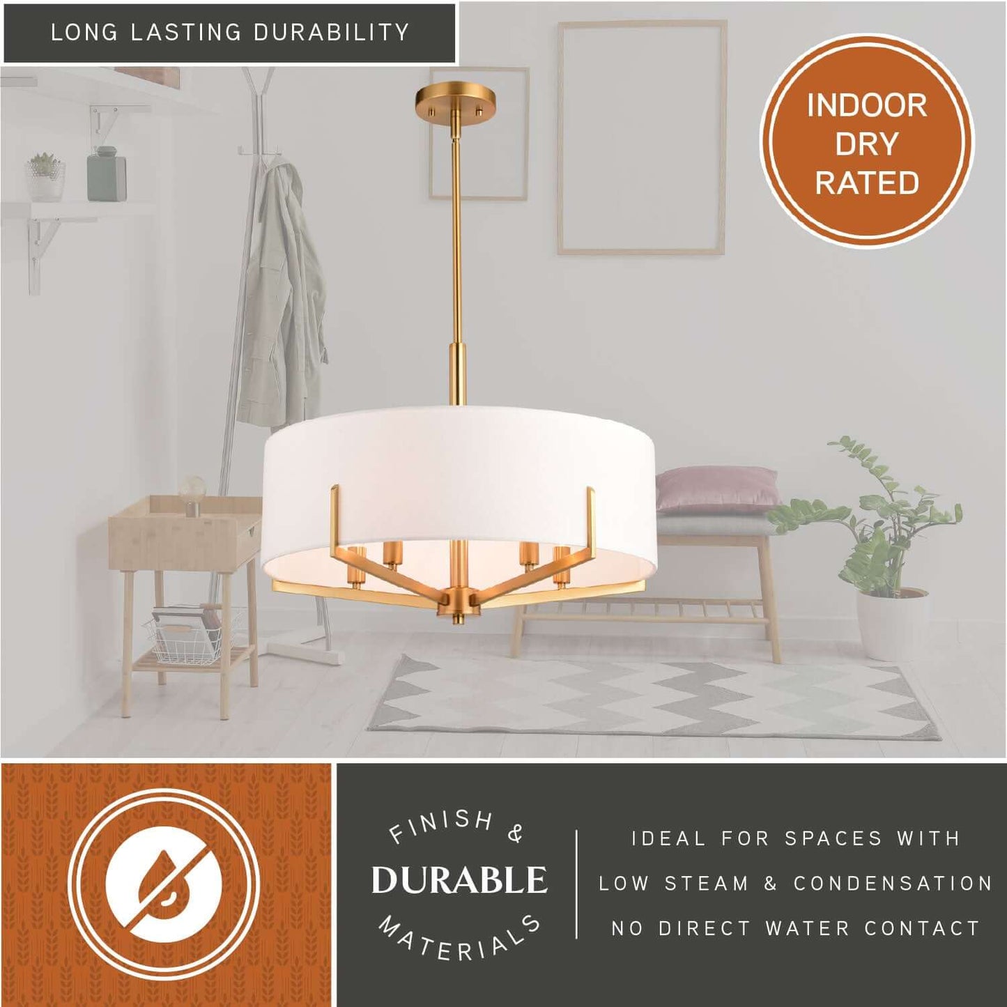 Surrey 22” 5 Light Chandelier