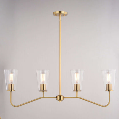Beverly 36” 4 Light Linear Chandelier