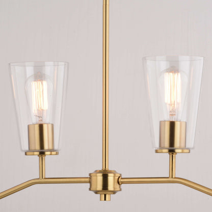 Beverly 36” 4 Light Linear Chandelier