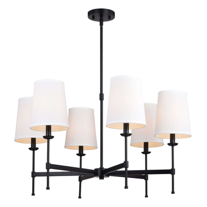 Camden 30” 6 Light Chandelier