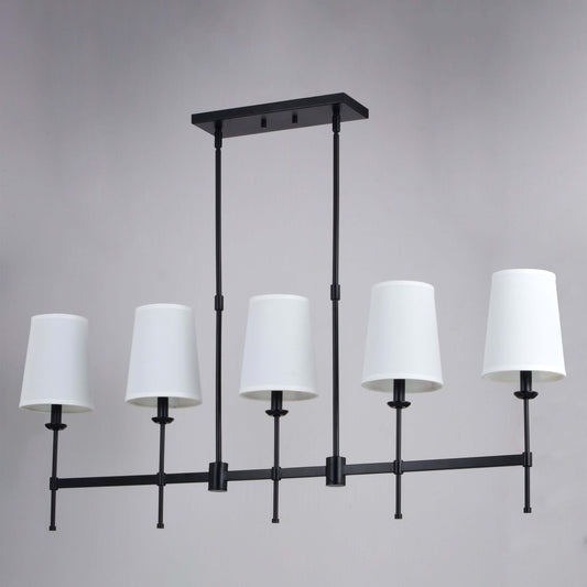 Camden 45.5” 5 Light Linear Chandelier