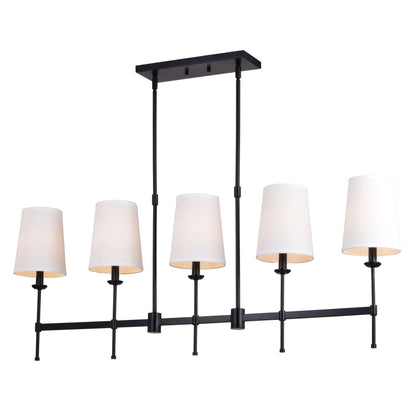 Camden 45.5” 5 Light Linear Chandelier