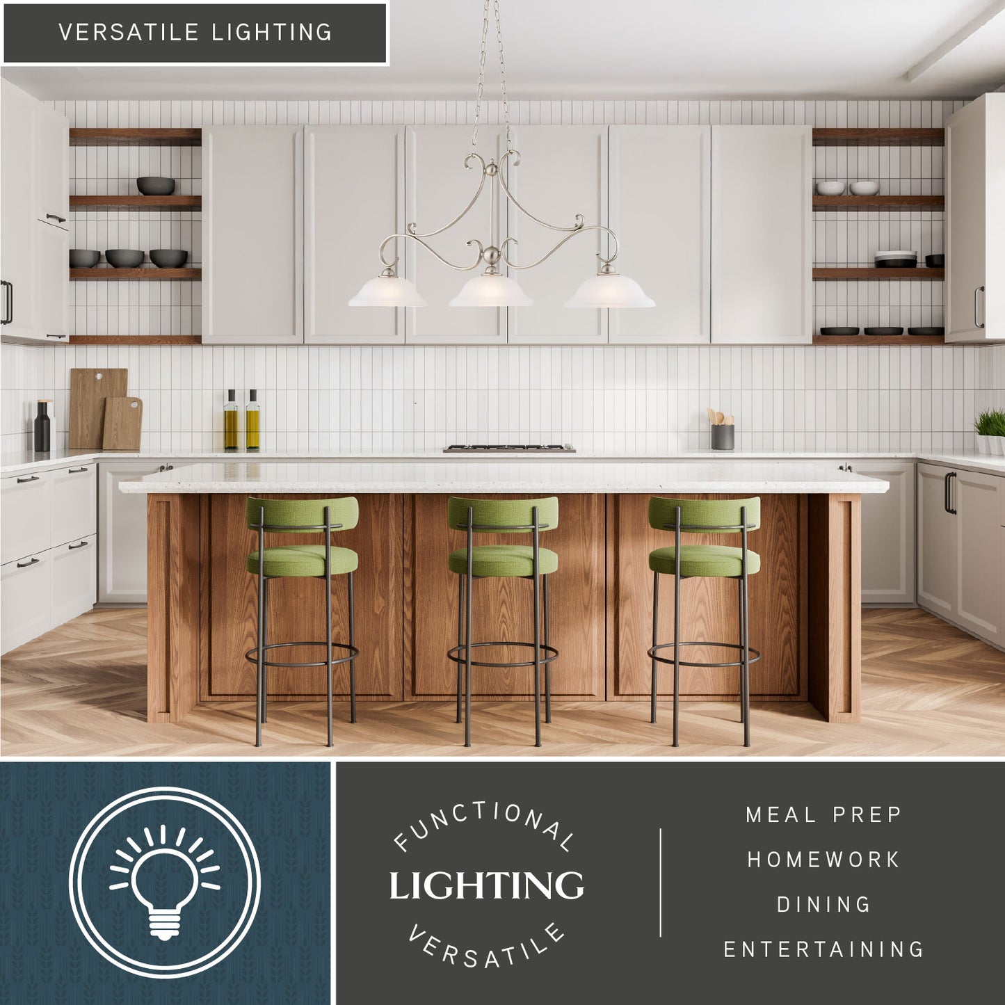 Monrovia 3 Light Linear Chandelier