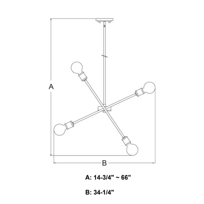 Gresham 32” 10 Light Chandelier