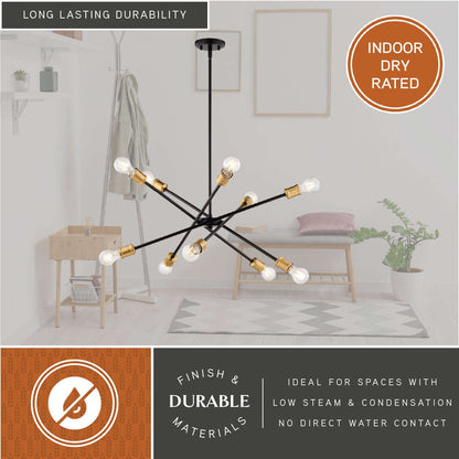 Gresham 32” 10 Light Chandelier