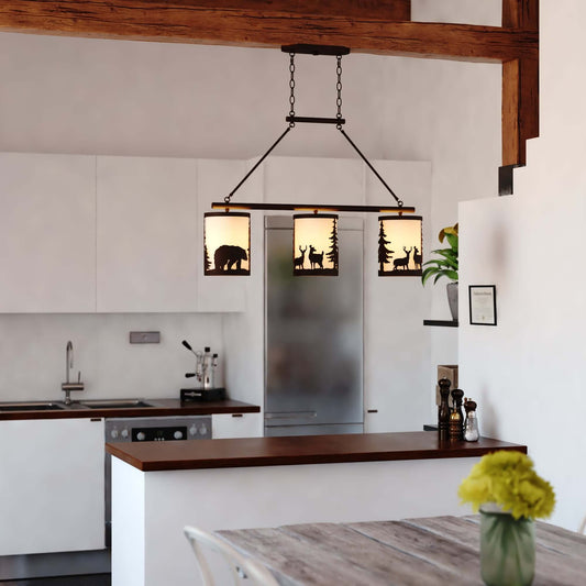 Acadia 3 Light Linear Chandelier