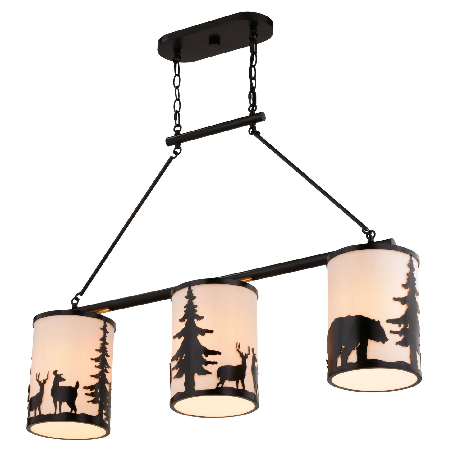 Acadia 3 Light Linear Chandelier