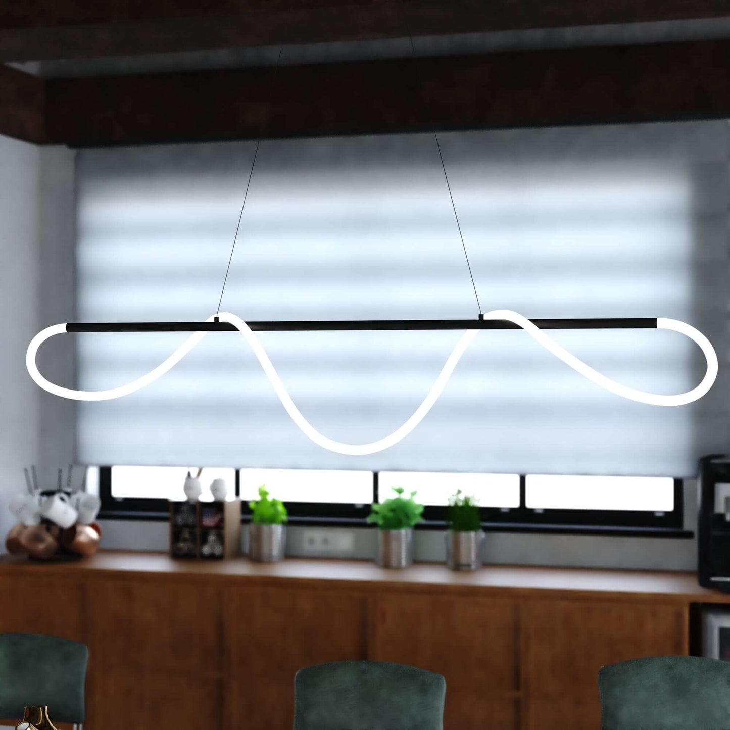 Bowman 59” W LED Linear Chandelier