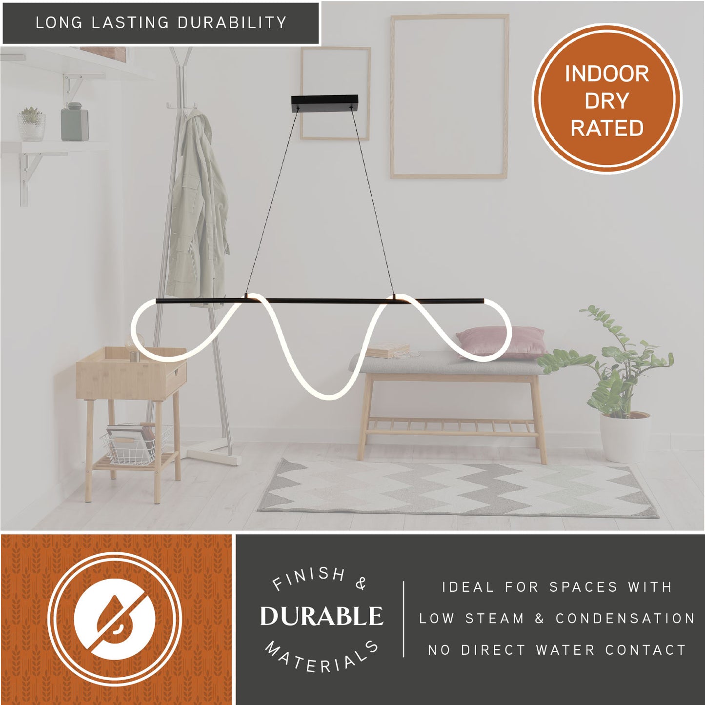 Bowman 59” W LED Linear Chandelier