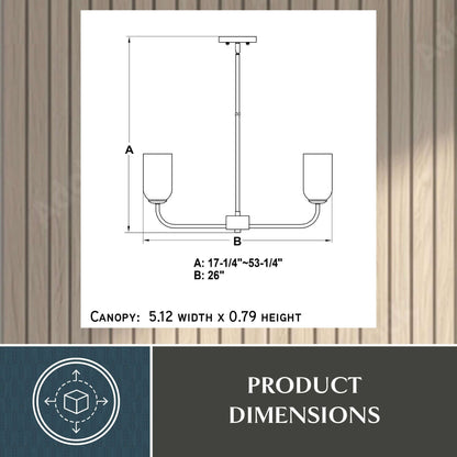 Shelby 26” 5 Light Chandelier