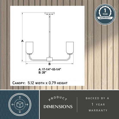 Shelby 26” 5 Light Chandelier