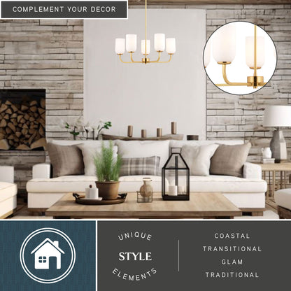 Shelby 26” 5 Light Chandelier