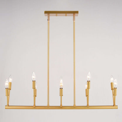 Warwick 32.25” W 10 Light Linear Chandelier