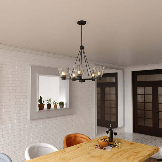 Dalton 25.5” 5 Light Chandelier
