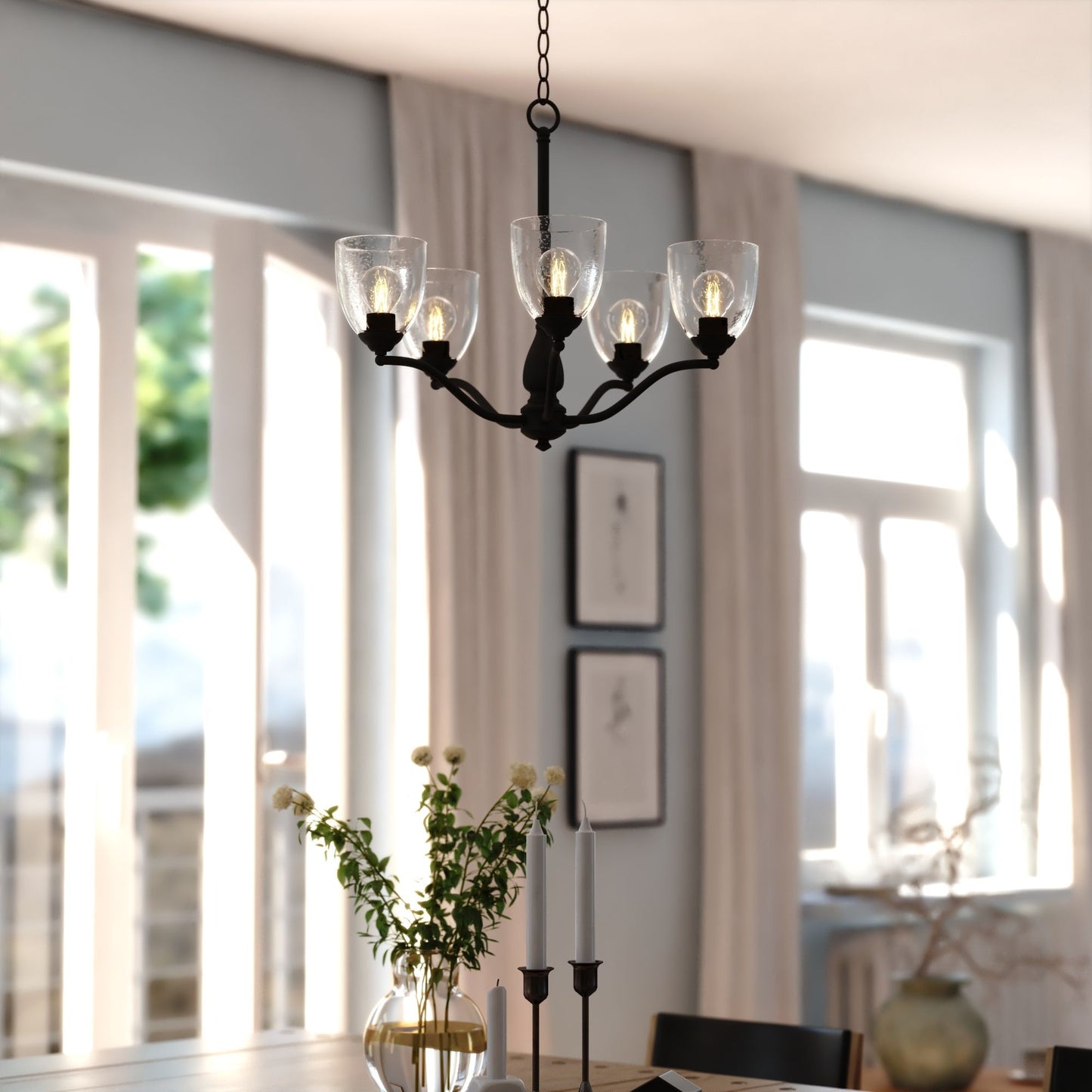 Bellwood 24.5” 5 Light Chandelier