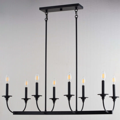 Durham 36” W 8 Light Linear Chandelier