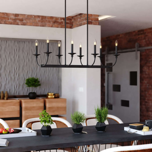 Durham 36” W 8 Light Linear Chandelier