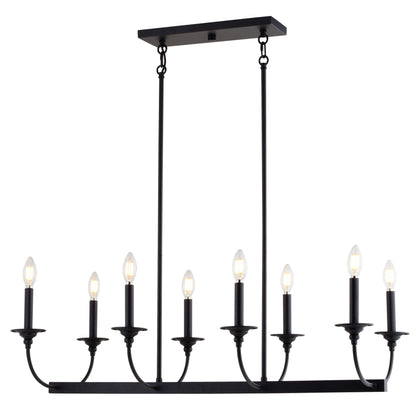 Durham 36” W 8 Light Linear Chandelier
