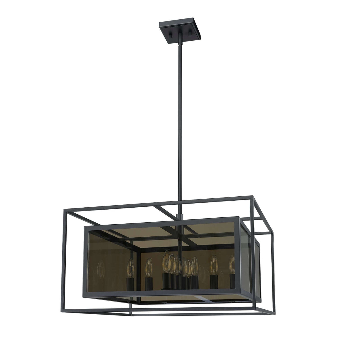 Infinity 12 Light Chandelier Misty Charcoal
