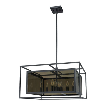 Infinity 12 Light Chandelier Misty Charcoal