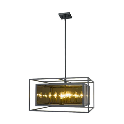 Infinity 12 Light Chandelier Misty Charcoal
